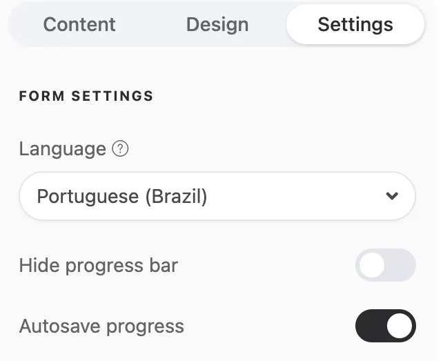 New Setting: Autosave Progress