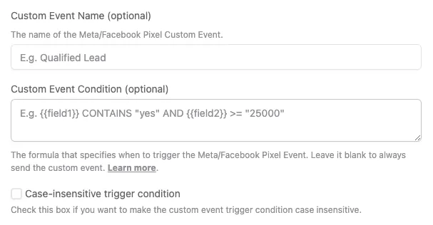 Facebook Pixel Custom and Conditional Events