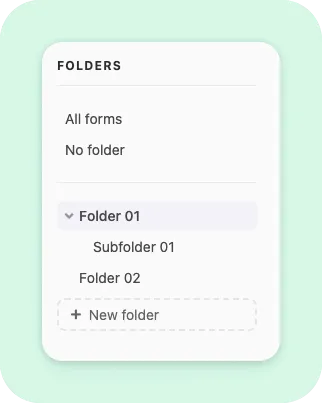 Folders for Organizing Forms