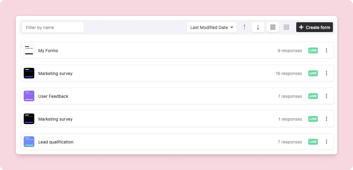 Introducing New List View for Form Visualization