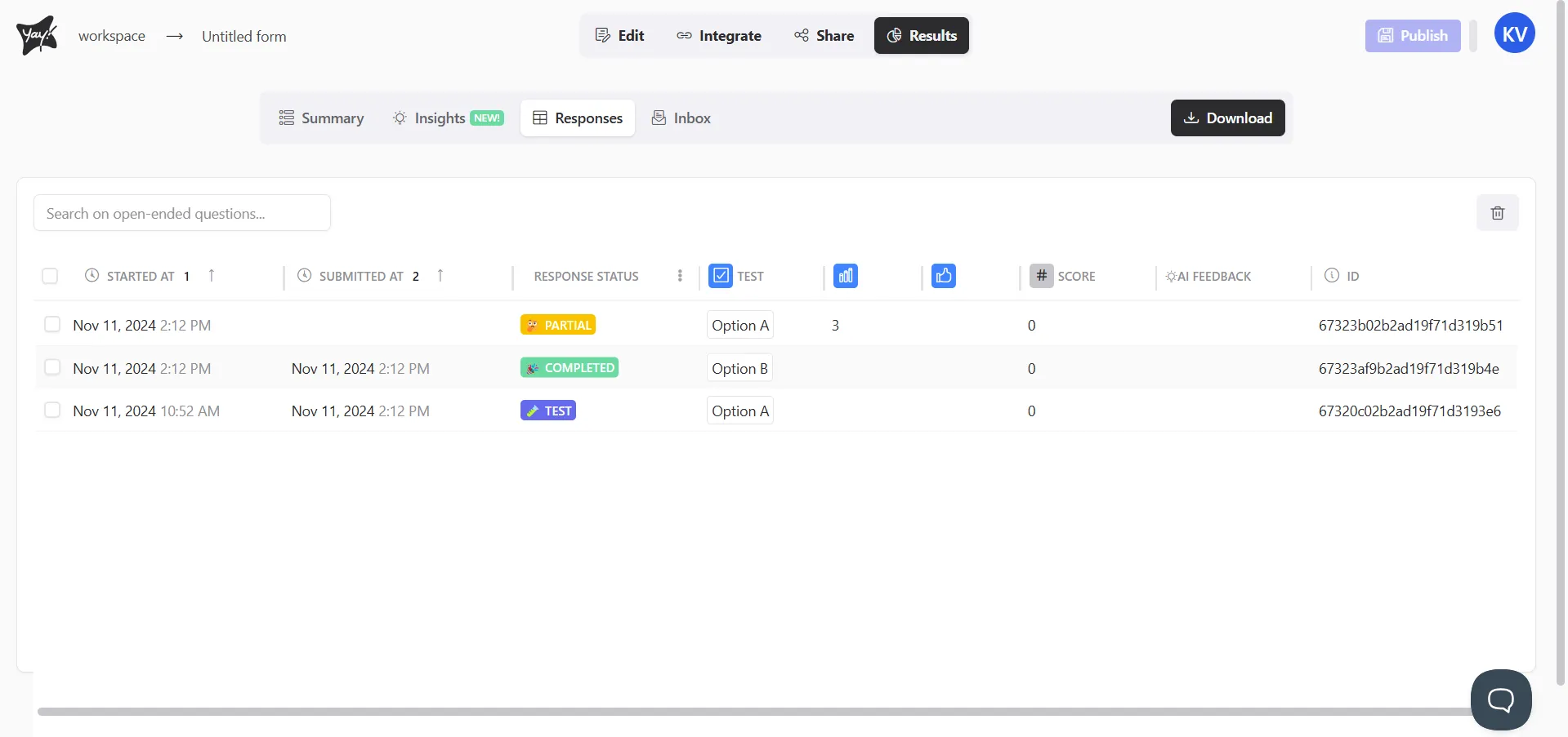 New Feature: Real-Time Response Status Tracking!